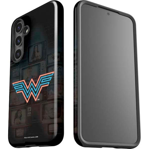 Wonder Woman 1984 (2020) Neon Logo Galaxy S24 Plus Impact Case